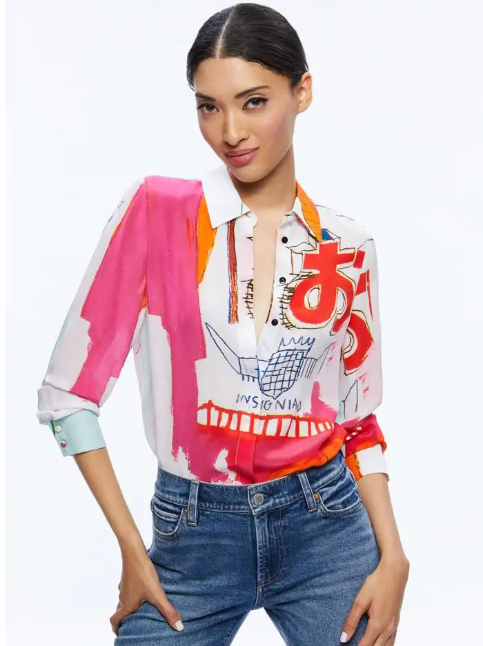 A+O X BASQUIAT WILLA PLACKET TOP